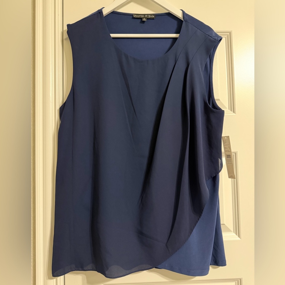 Preston & York Deep Blue Blouse